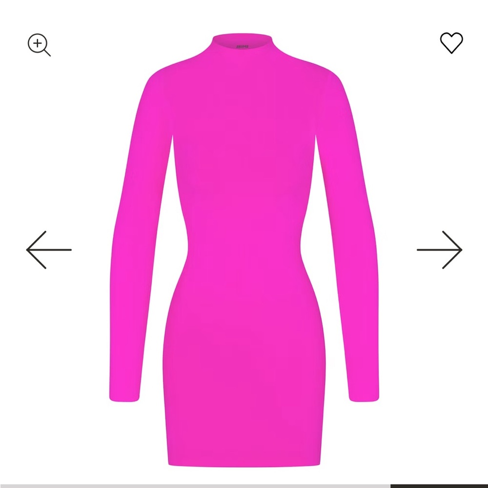 NWOT Skims soft smoothing seamless turtleneck mini dress